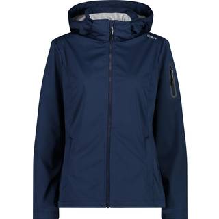 CMP Women's Light Softshell Jacket Zip Hood Softshelljakke Damer størrelse 38 farve blå