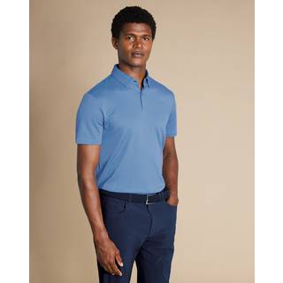 Vince Wool and cashmere-blend polo sweater - blue - L