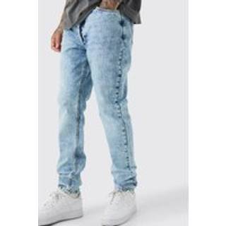Mens Light Blue Tall Slim Rigid Jeans