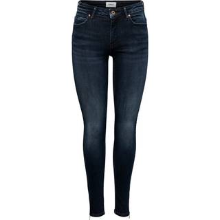 Only Dame Kendell Ankel Længde Slim Jeans Mørkeblå Denim