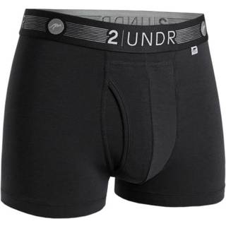 2UNDR Flow Shift Trunk Str. S Herre - Komfortabelt undertøj til aktiv livsstil, Sort