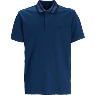 BOSS Orange Herren Polo-Shirt blau Slim Fit