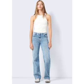 Noisy May Bukser - Yolanda NW Wide - Light Blue Denim