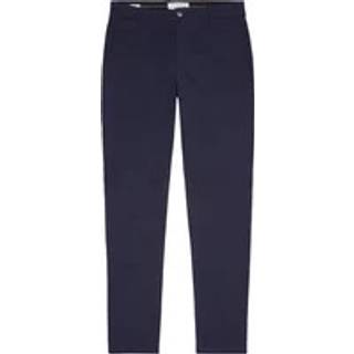 Slim Sateen Chino Trousers - Blue - 3132