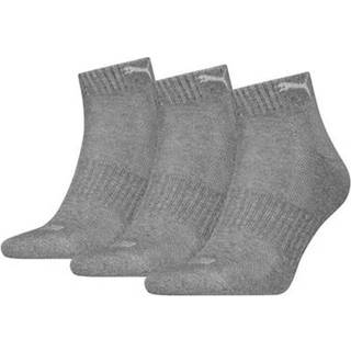 Puma 3-pak Cushioned Quarter Sock - Grey - Str 43/46