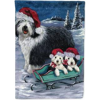 Carolines Treasures PPP3120GF Gammel engelsk frehund Jul Snehave Flag Postkasse Flag Dekorativ Yard Flag Banner Udenfor grdhave Kunstvrk Yard