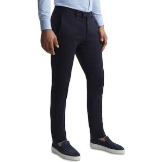 Reiss Reiss Navy Eastbury Slim Fit Cotton Blend Chinos
