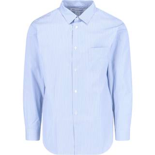 Whistles Whistles Blue Stripe Grandad 100% Cotton Collar Shirt