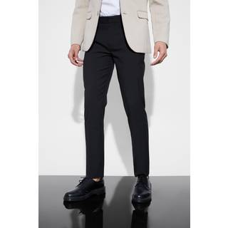 Mens Black Slim Suit Trousers