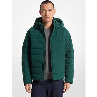MK Clarkston Packable Quilted Hooded Jacket - Green - Michael Kors