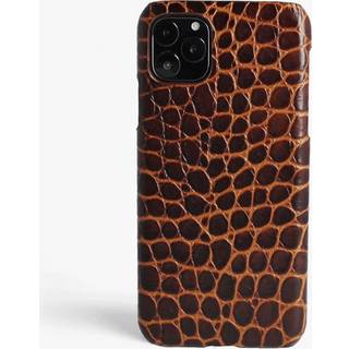 The Case Factory Cover iPhone 11 Pro Max Small Croco Brun