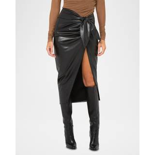 ChloÃ© Floral pleated silk maxi skirt - black - S