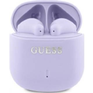 Guess Printed Classic Logo TWS trådløse øretelefoner - Lilla