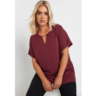 Yours Curve Kortærmet Trim Neck TopEU 48 (UK 20)
