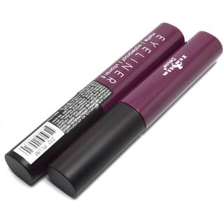 Italia-Deluxe Makeup 2pcs af klassisk flydende eyeliner 232 Matte Plum Eye Liner Vitamin E + Zipbag