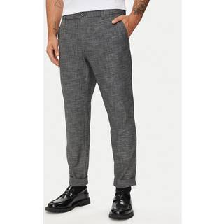 BOSS Black Herren Hose schwarz meliert