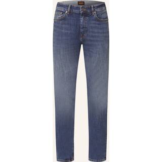 Delaware-jeans med slim fit i mørkeblå denim med stræk