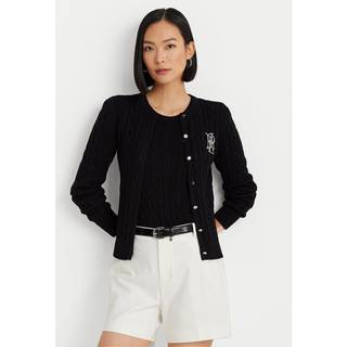 Lauren Ralph Lauren Lauren Ralph Lauren Kabelstrikket Cardigan med Vægt og Logo