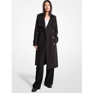 MK Woven Trench Coat - Black - Michael Kors - XXL