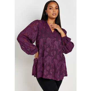 Yours Curve Yours Curve Jewel Slips Neck Bluser