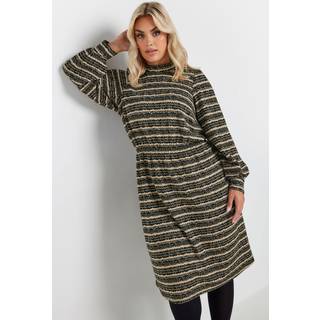 Yours Curve Yours Curve Stribet Tekstureret Kjole - EU 42 (UK 14)