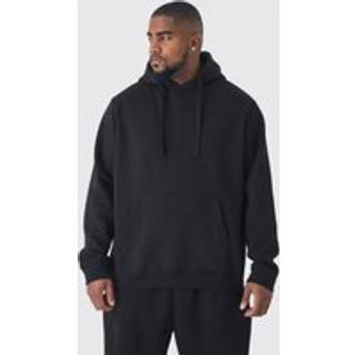 Mens 330GSM Tall Oversized Hoodie in Black