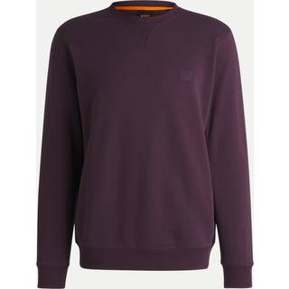 Sweater med regular fit i bomuldsfrotté med logomærke