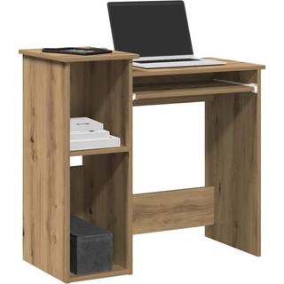 Skrivebord M. Hylder 84X40X78 Cm Konstrueret Træ Etræ - artisan eg