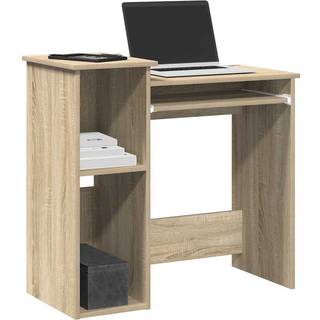 Skrivebord M. Hylder 84X40X78 Cm Konstrueret Træ Etræ - Sonoma-eg