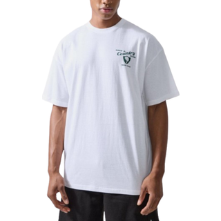 Mens White Man Active Golf Country Club Oversized T-shirt
