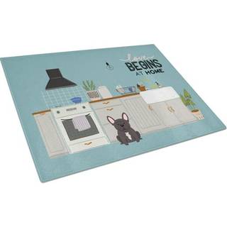 Caroline's Treasures CK7713LCB Brindle French Bulldog Kitchen Scene Glass Cutting Board Stor dekorativt tempereret glas Køkkenskæring og serverin