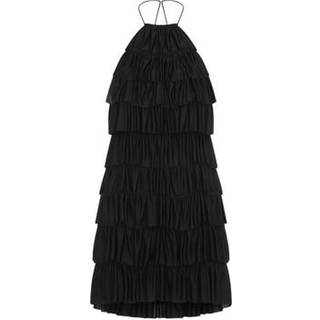 Tom Ford Ruffled halterneck minidress - black - M