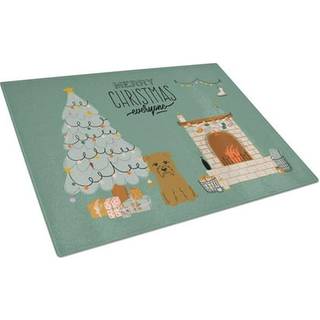 Caroline's Treasures CK7623LCB Tan Glen fra Imal Christmas Alle glasskæringsplade Stor dekorativt tempereret glas køkkenskæring og serveringsplad