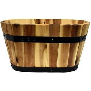 Avera Products AWP301150 15 X 8 Wood Oval Planter 15 """" X 8 """"