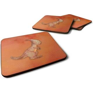 """" Caroline's Treasures Parasaurolophus Watercolor Decorative Coasters 3.5 Multicolor """"