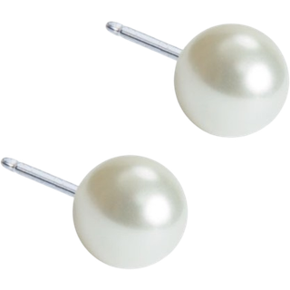 Blomdahl Natural Titanium Natrural Titanium Pearl 5mm White 5 mm