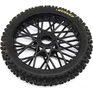 Losi - LOS46004 - Dunlop MX53 Front Tire Mounted, Black: Promoto-MX