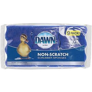 Dawn ikke-scratch k?kkensk?l svampe bl? (pakke med 9)