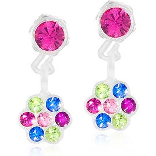 Daisy Medicinsk Plastik Øreringe fra Blomdahl med Swarovski Krystaller