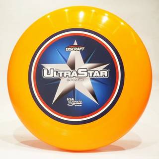 Discraft Center Print Super Color Ultra Star Ultimate Frisbee Sport Flying Disc Orange