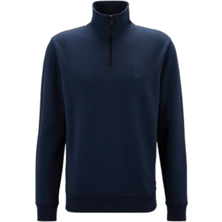 BOSS Orange Herren Sweatshirt blau unifarben