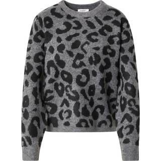 B.YOUNG dame strik BXMINYA - Mid grey Melange Mix - XL