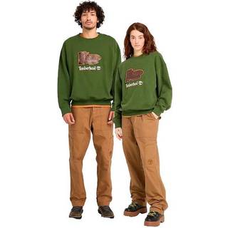 Timberland Box Fit Badge Logo Sweatshirt Green
