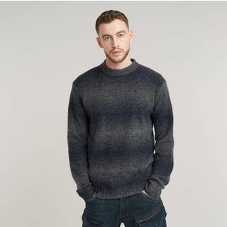G-Star Gradient Knit Jumper Legion Blue