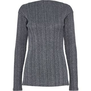 Pieces - Pcdalilah Ls Boat Neck Top - 4628057 Ombre Blue