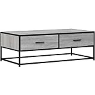 Sofabord 100X50X35 Cm Konstrueret Træ Og Metal - Grå sonoma-eg