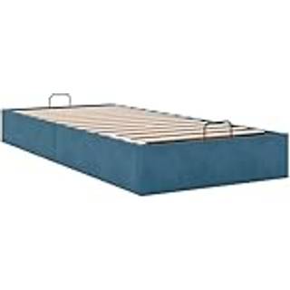 osmannisk sengeramme uden madras 80x200 cm fløjl mørkeblå