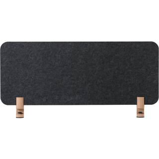 Bordskærm Sculpo - Inklusive beslag, Størrelse B100xH40xD20, Beslag Wood