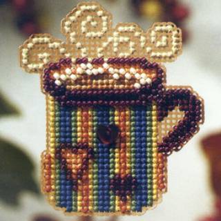 Hot Stuff Beaded Counted Cross Stitch Ornament Kit Mill Hill 2008 Autumn Harvest MH18-8201