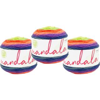 Lion Brand Yarn Mandala Multicolor garn til strikning af hækling og håndværk Slimer 1 Pack